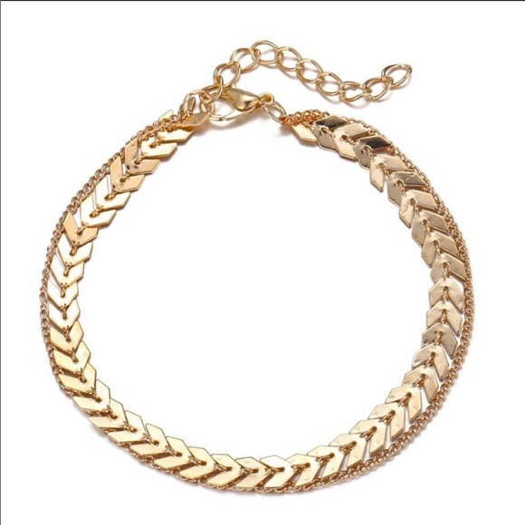 Arrow Layered Anklet - Picture 4 of 5